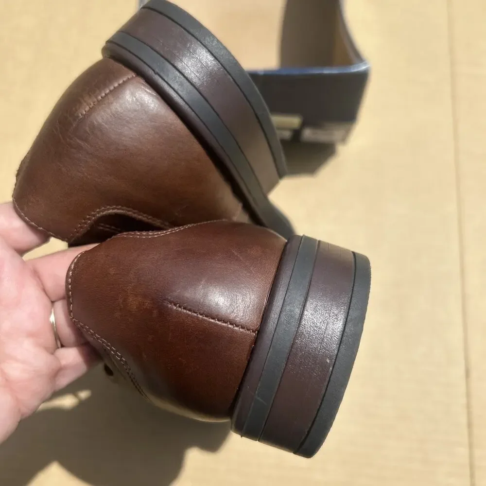 Giorgio Brutini Seahorse 121762 Brown Leather Oxford Shoes Mens 12D NWT As-Is